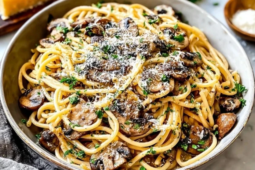 Cozy Mushroom Parmesan Pasta