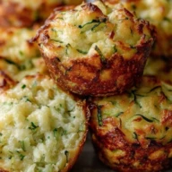 Crispy Parmesan Zucchini Potato Muffins