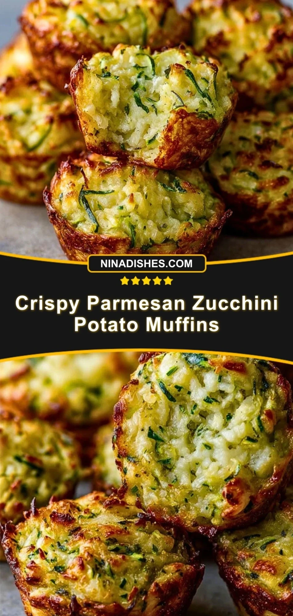 Crispy Parmesan Zucchini Potato Muffins (3)