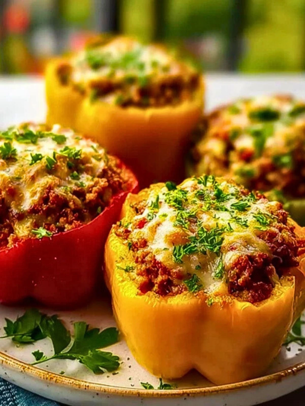 Stuffed Peppers With Ground Beef (1)