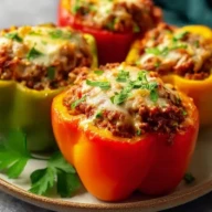 Stuffed Peppers With Ground Beef