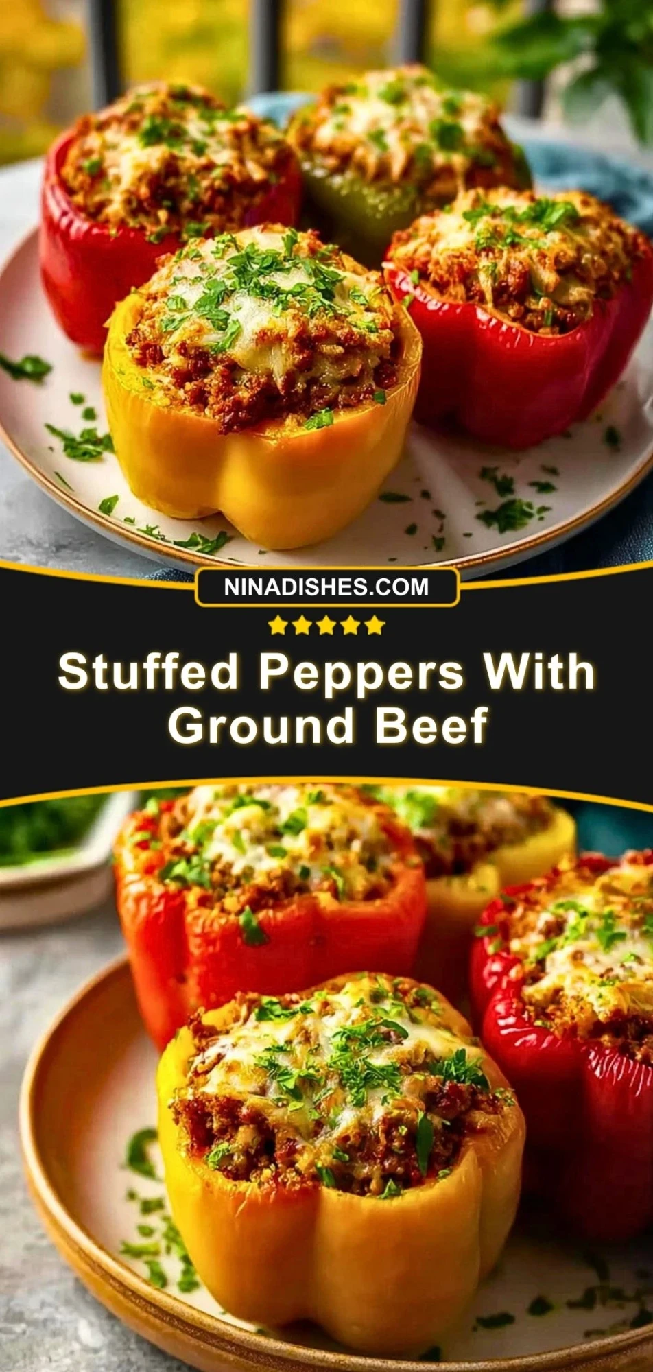 Stuffed Peppers With Ground Beef (3)