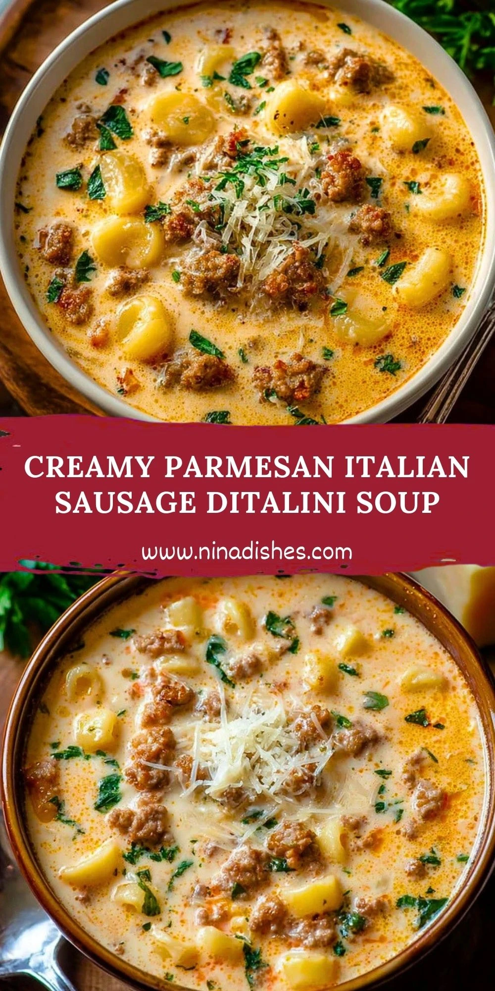 Creamy Parmesan Italian Sausage Ditalini Soup (2)