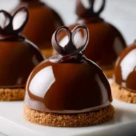 Elegant Chocolate Mascarpone Dome Dessert
