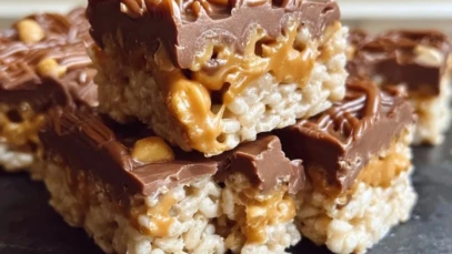 Snickers Rice Crispy Treats