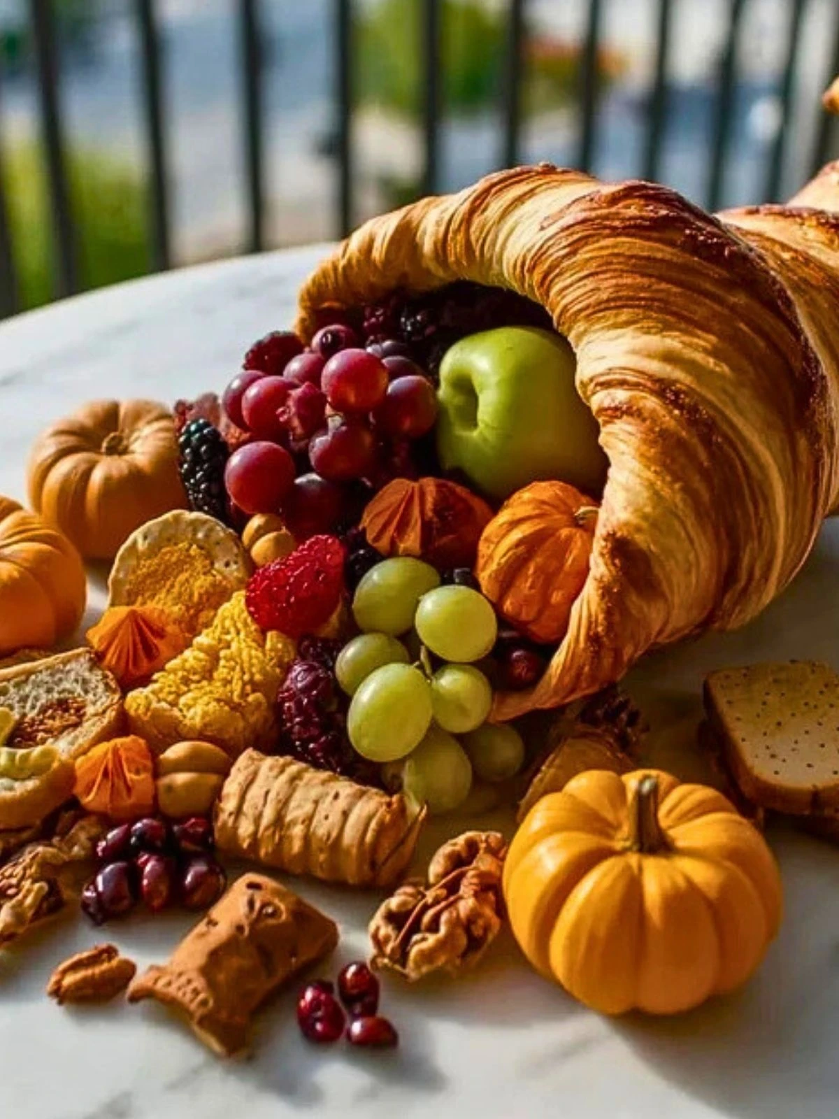 Thanksgiving Cornucopia Centerpiece (1)