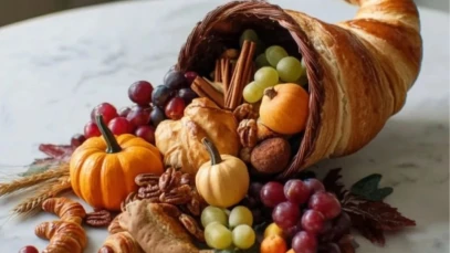 Thanksgiving Cornucopia Centerpiece