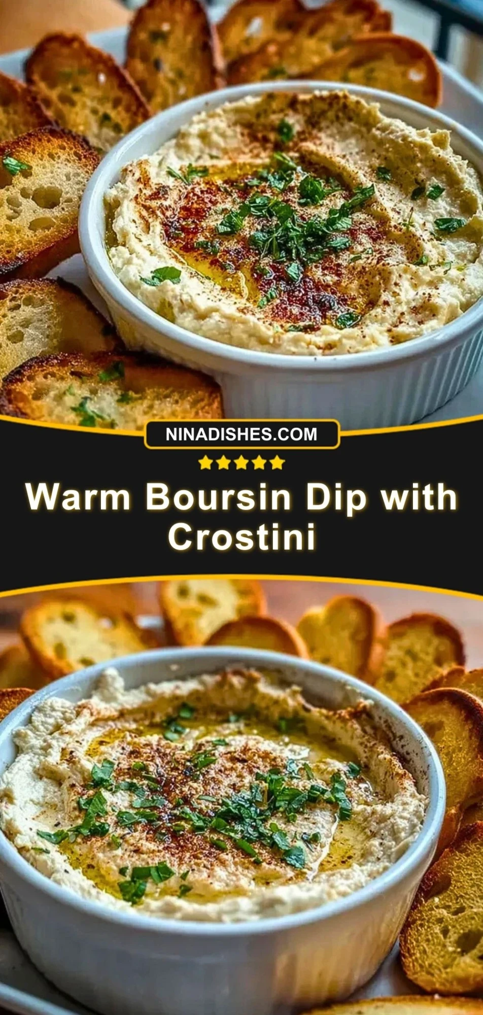 Warm Boursin Dip with Crostini (2)
