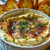 Warm Boursin Dip with Crostini