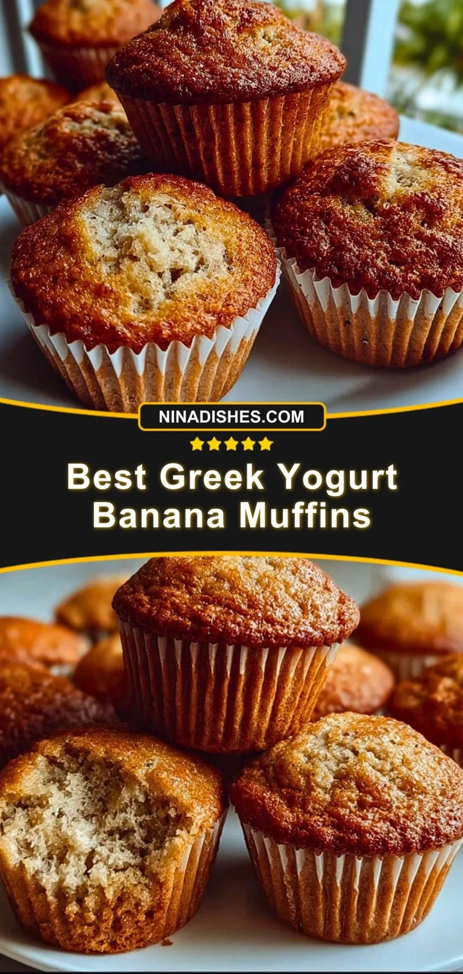 Best Greek Yogurt Banana Muffins (3)