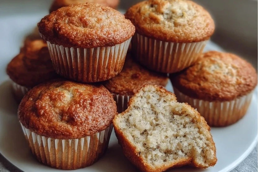 Best Greek Yogurt Banana Muffins