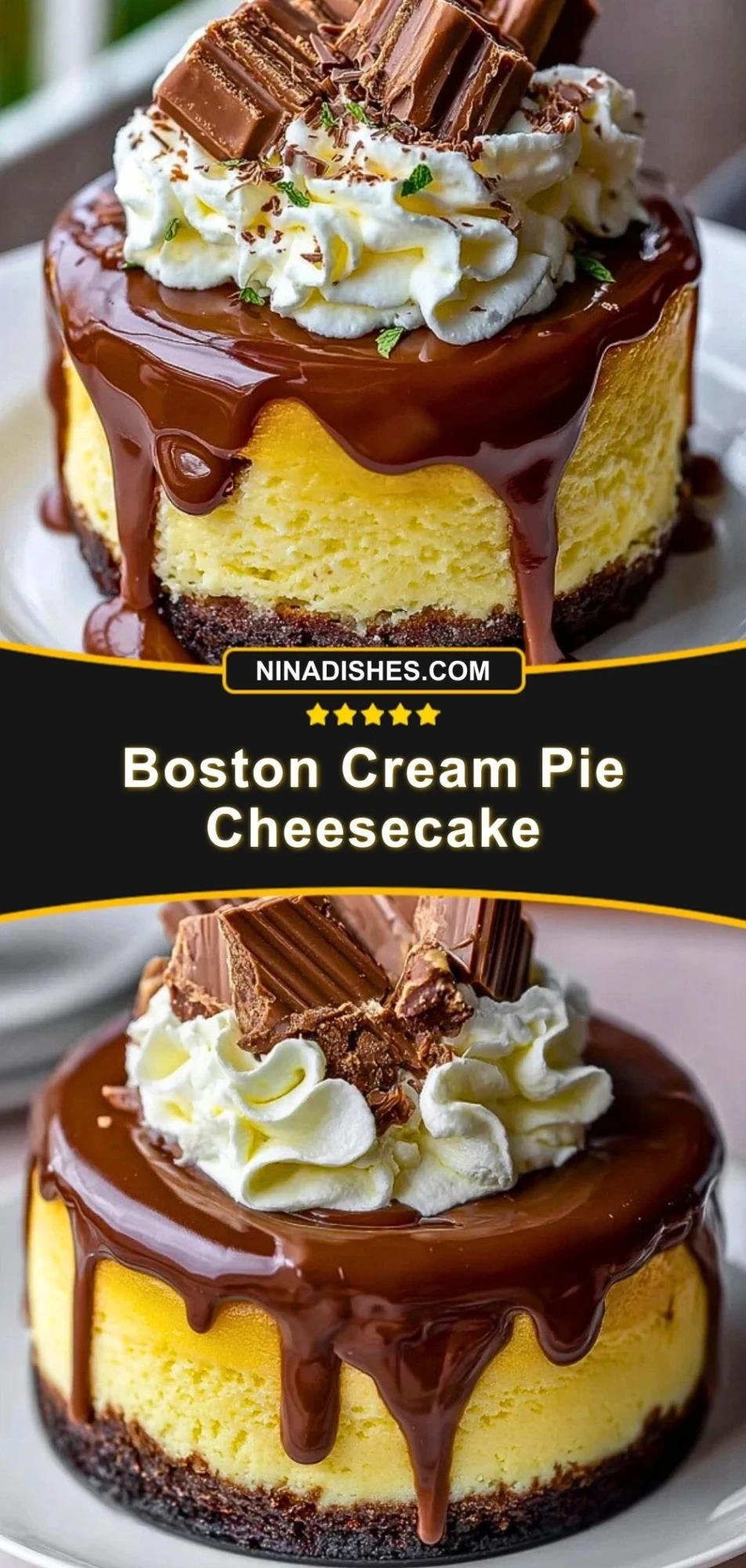 Boston Cream Pie Cheesecake (3)