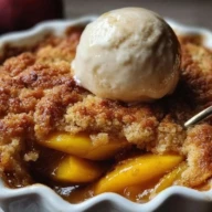 Buttery Vanilla Peach Cobbler with Sweet Crust