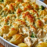 Cheesy Chicken Shells — The Ultimate Creamy, Comforting Pasta Bake