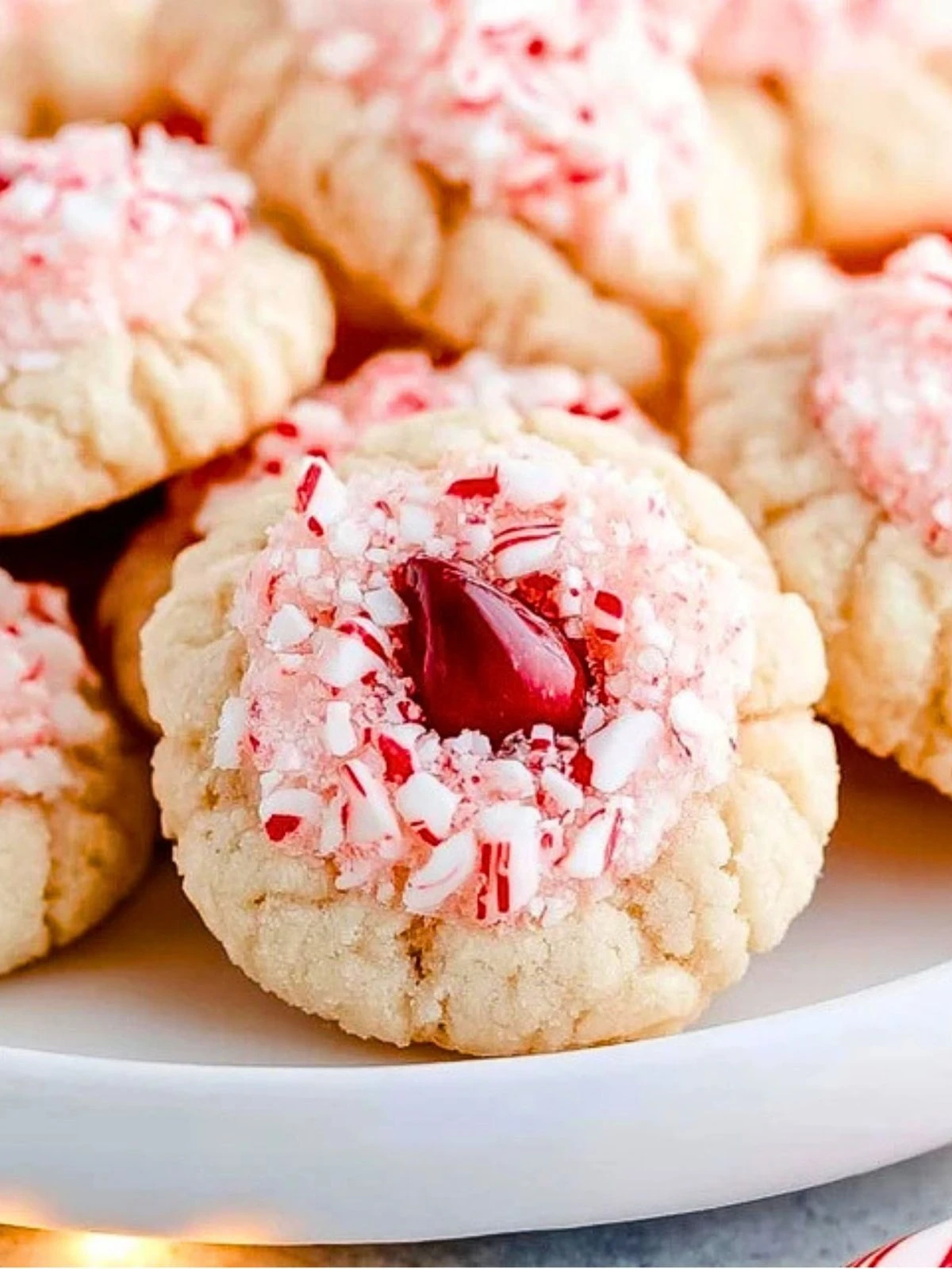 Candy Cane Kiss Cookies (1)