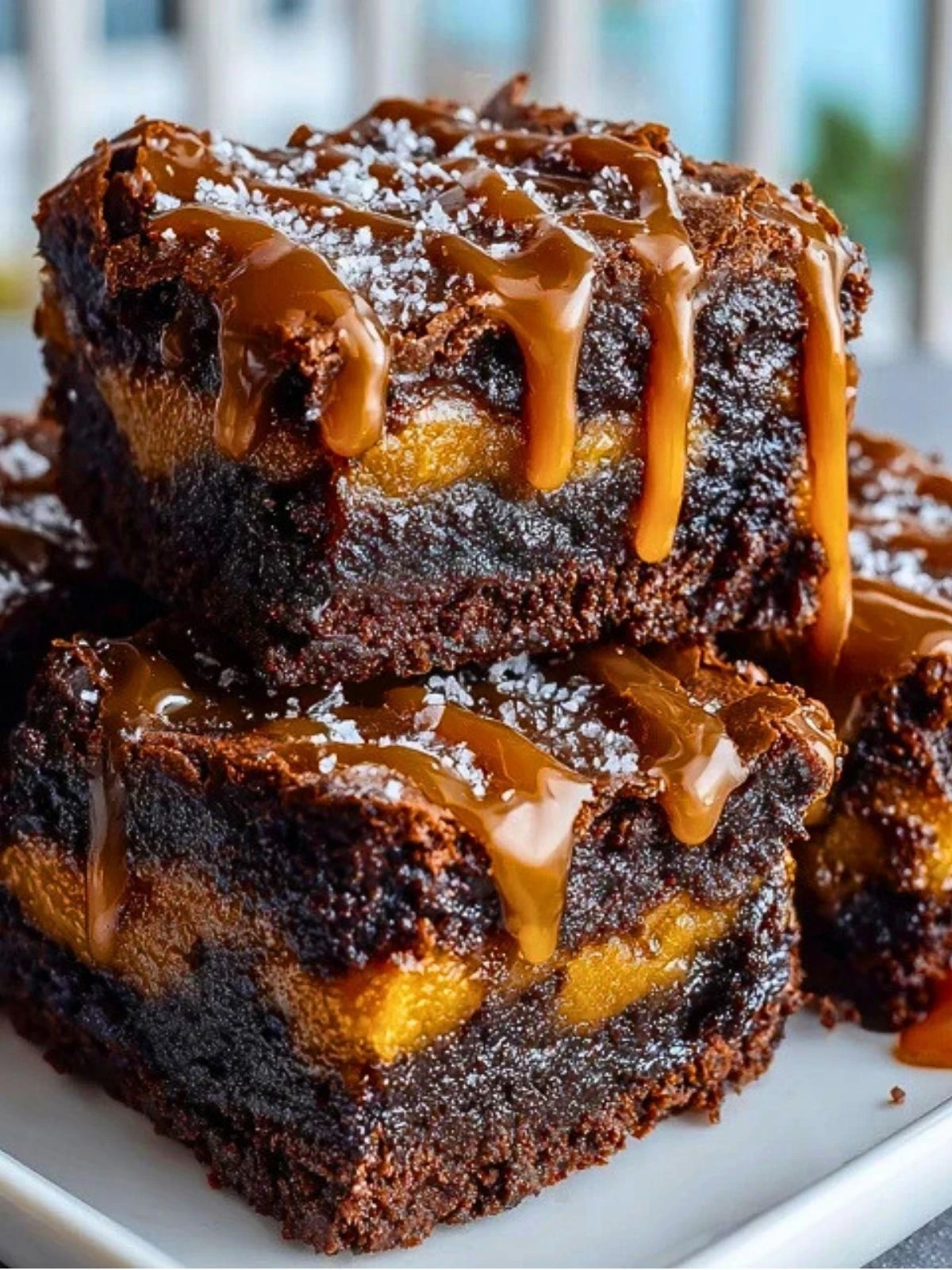 Salted Caramel Pumpkin Brownies (1)