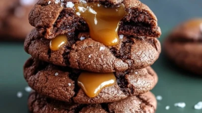 Chewy Chocolate-Caramel Cookies