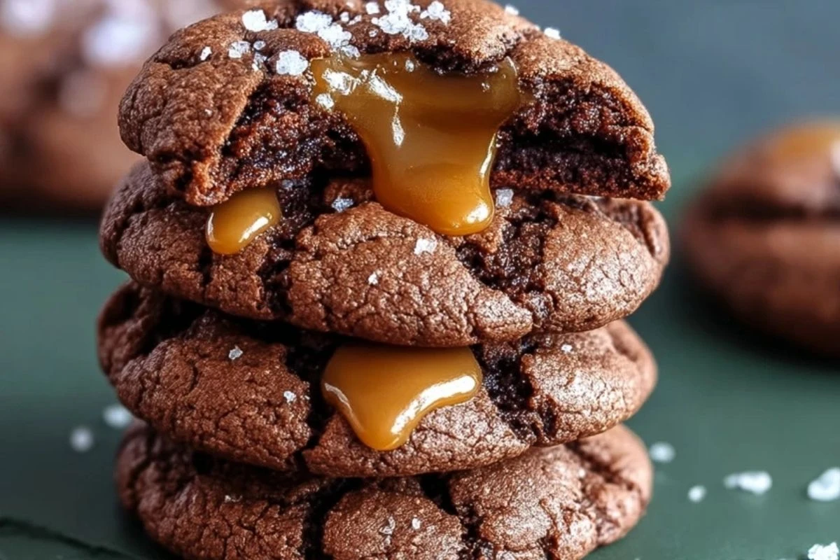 Chewy Chocolate-Caramel Cookies