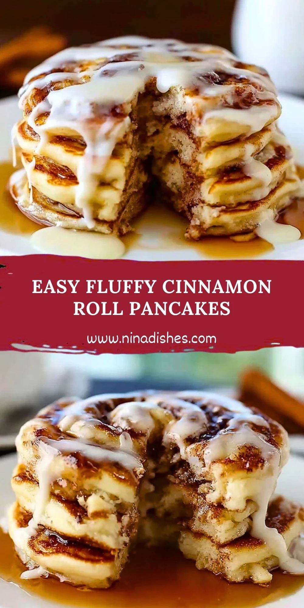 Easy Fluffy Cinnamon Roll Pancakes (2)