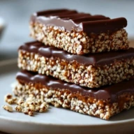 High Protein Chocolate Quinoa Crunch Bars