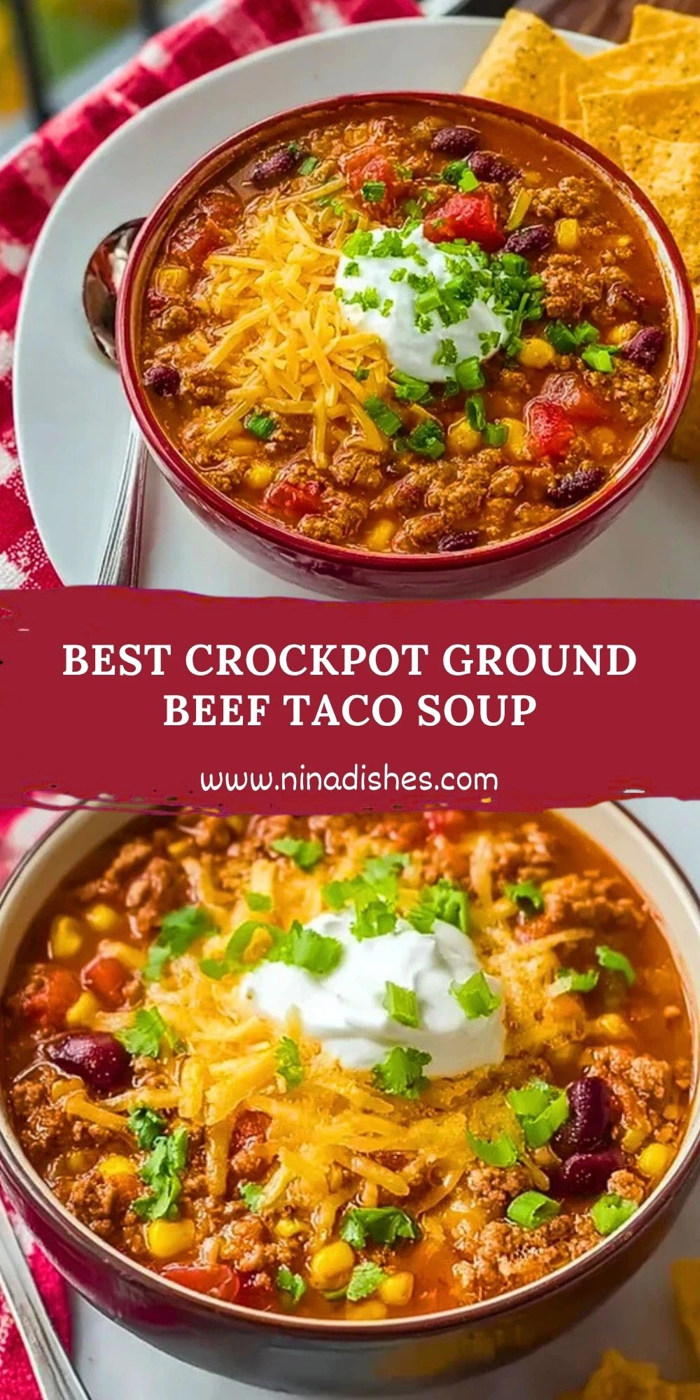 Best Crockpot Ground Beef Taco Soup (2)