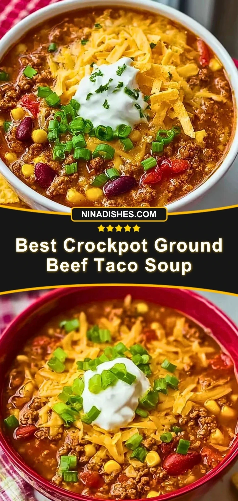 Best Crockpot Ground Beef Taco Soup (3)