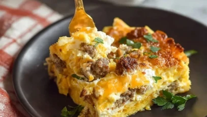 Cheesy Southwest Tortilla Breakfast Casserole