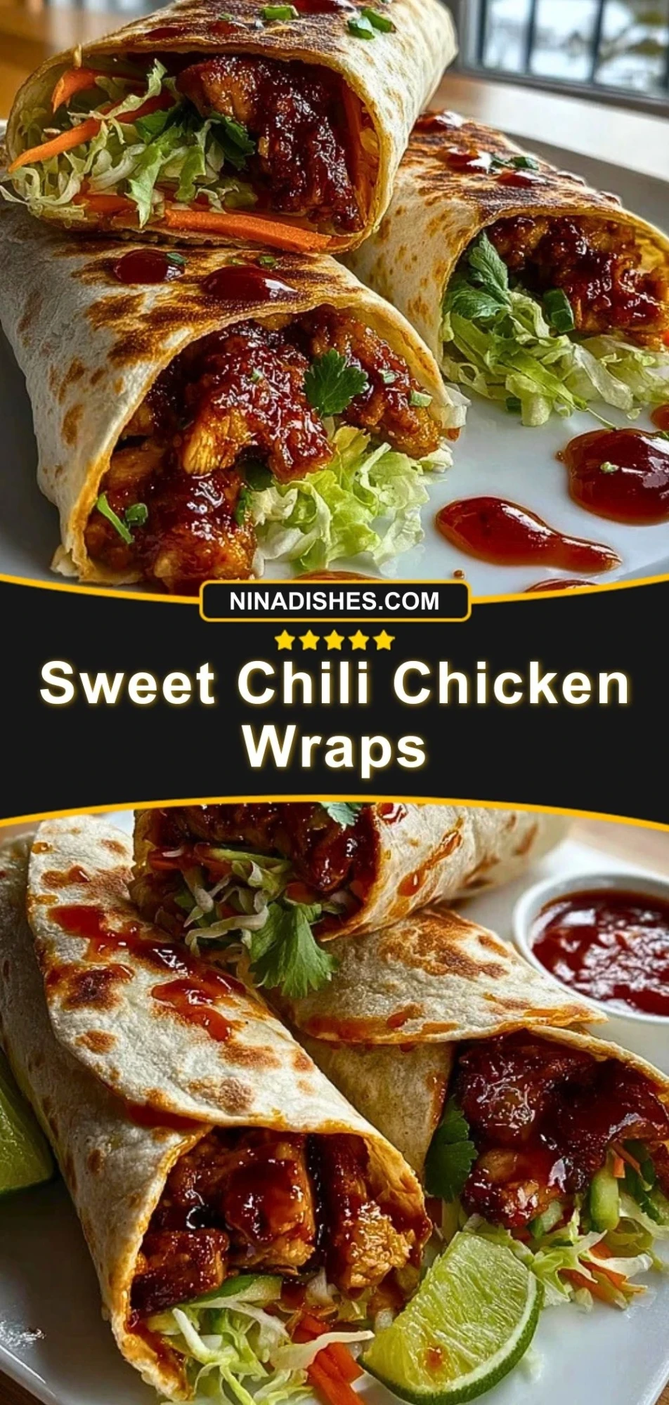 Sweet Chili Chicken Wraps (3)