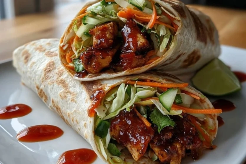 Sweet Chili Chicken Wraps