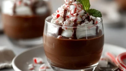 Peppermint Mocha Pudding Parfaits