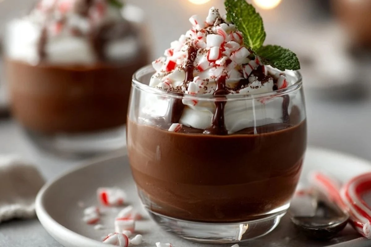 Peppermint Mocha Pudding Parfaits
