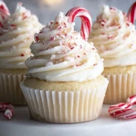White Chocolate Peppermint Cupcakes