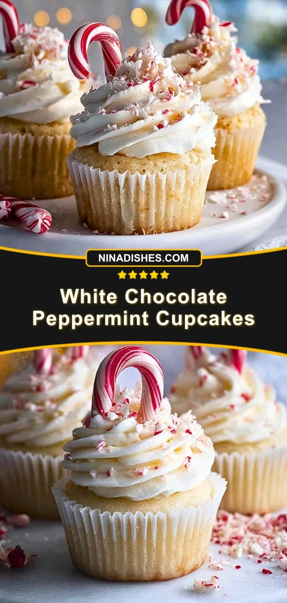 White Chocolate Peppermint Cupcakes (3)