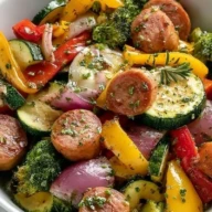 Easy Chicken Sausage and Veggies Sheet Pan