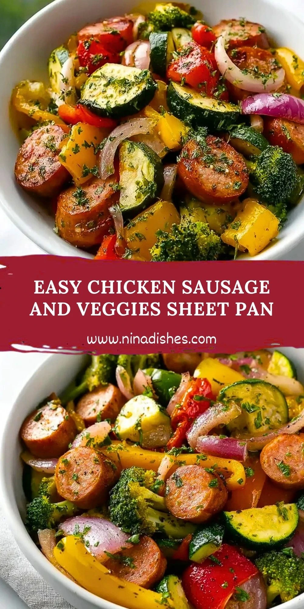 Easy Chicken Sausage and Veggies Sheet Pan (2)