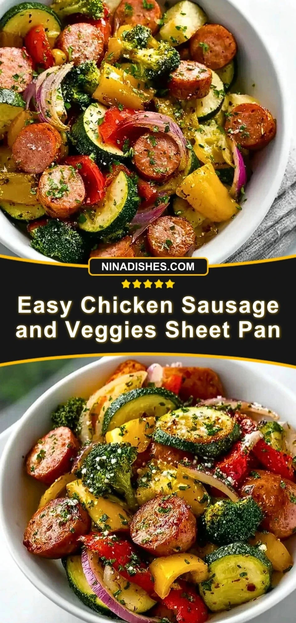 Easy Chicken Sausage and Veggies Sheet Pan (3)