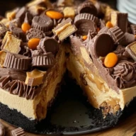 Giant Reese’s Peanut Butter Cup Pie