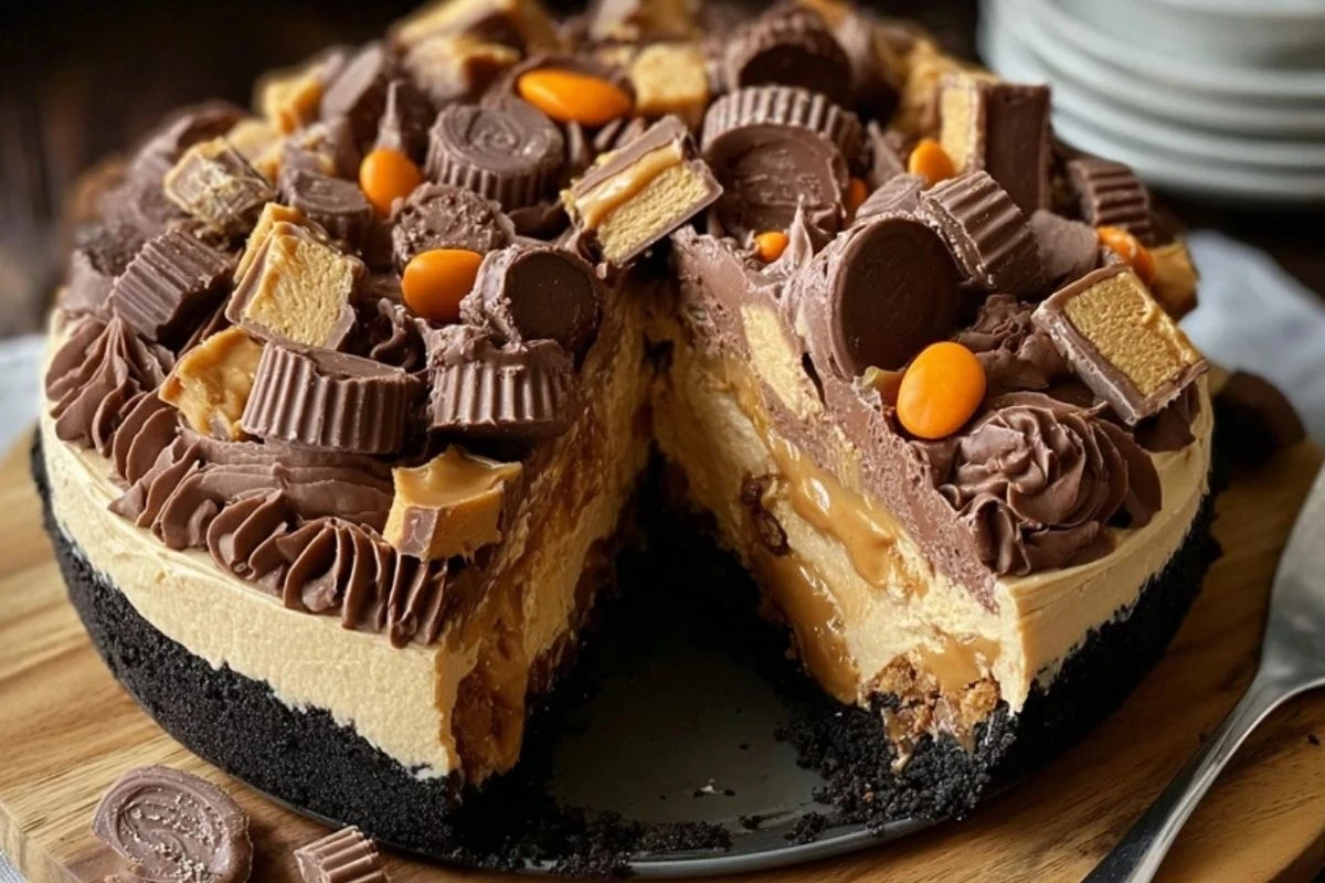 Giant Reese’s Peanut Butter Cup Pie