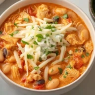 Slow Cooker Buffalo Chicken Chili
