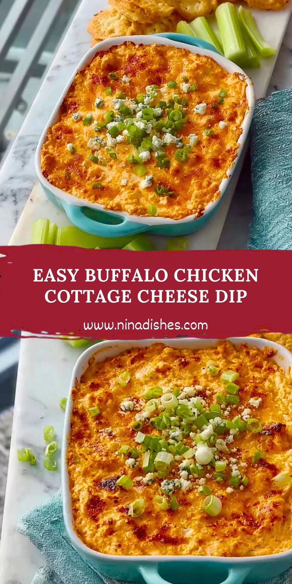Easy Buffalo Chicken Cottage Cheese Dip (2)