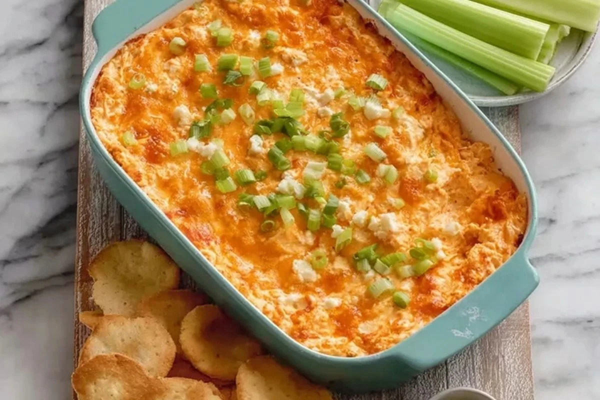 Easy Buffalo Chicken Cottage Cheese Dip