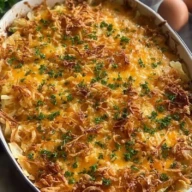 Easy Rotisserie Chicken Hash Brown Casserole