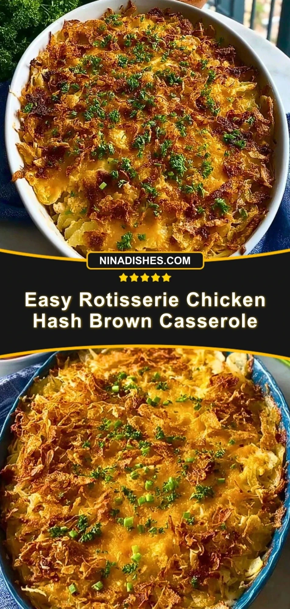 Easy Rotisserie Chicken Hash Brown Casserole (3)
