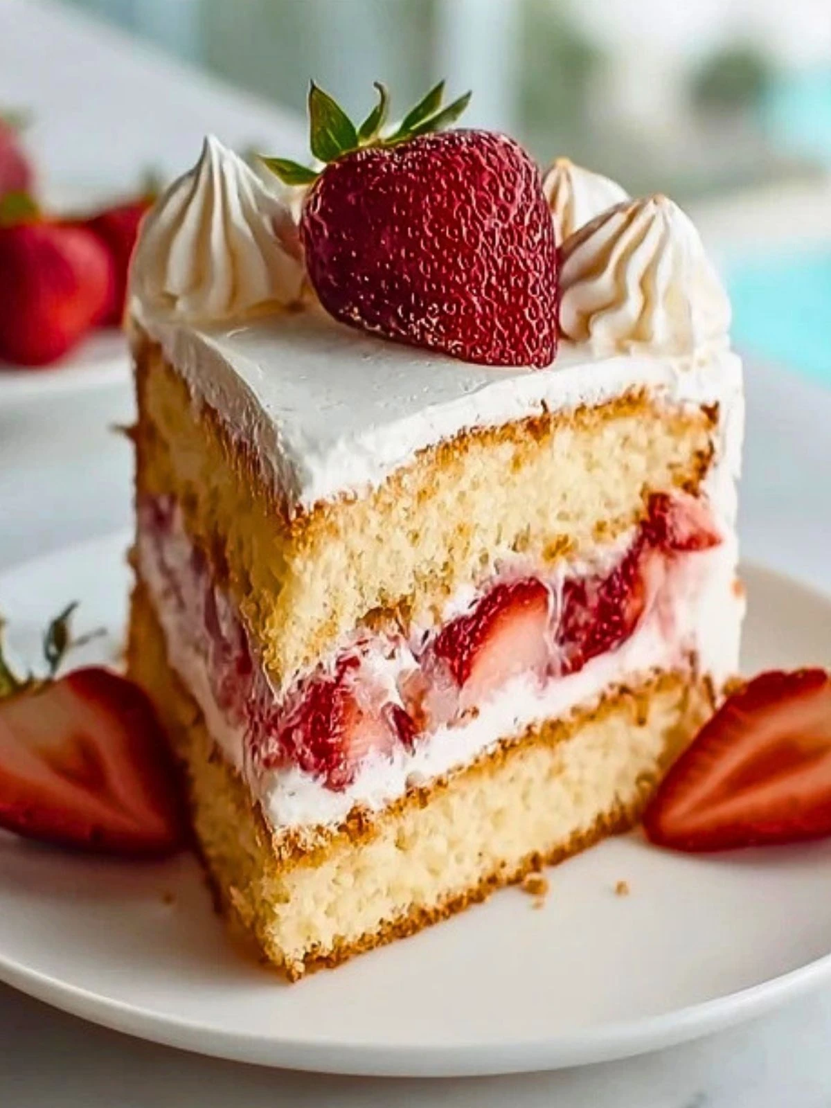 Strawberry Vanilla Cake (1)