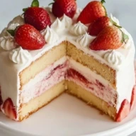 Strawberry Vanilla Cake