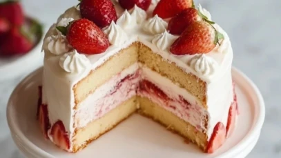 Strawberry Vanilla Cake