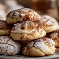 Tiramisu Crinkle Cookies