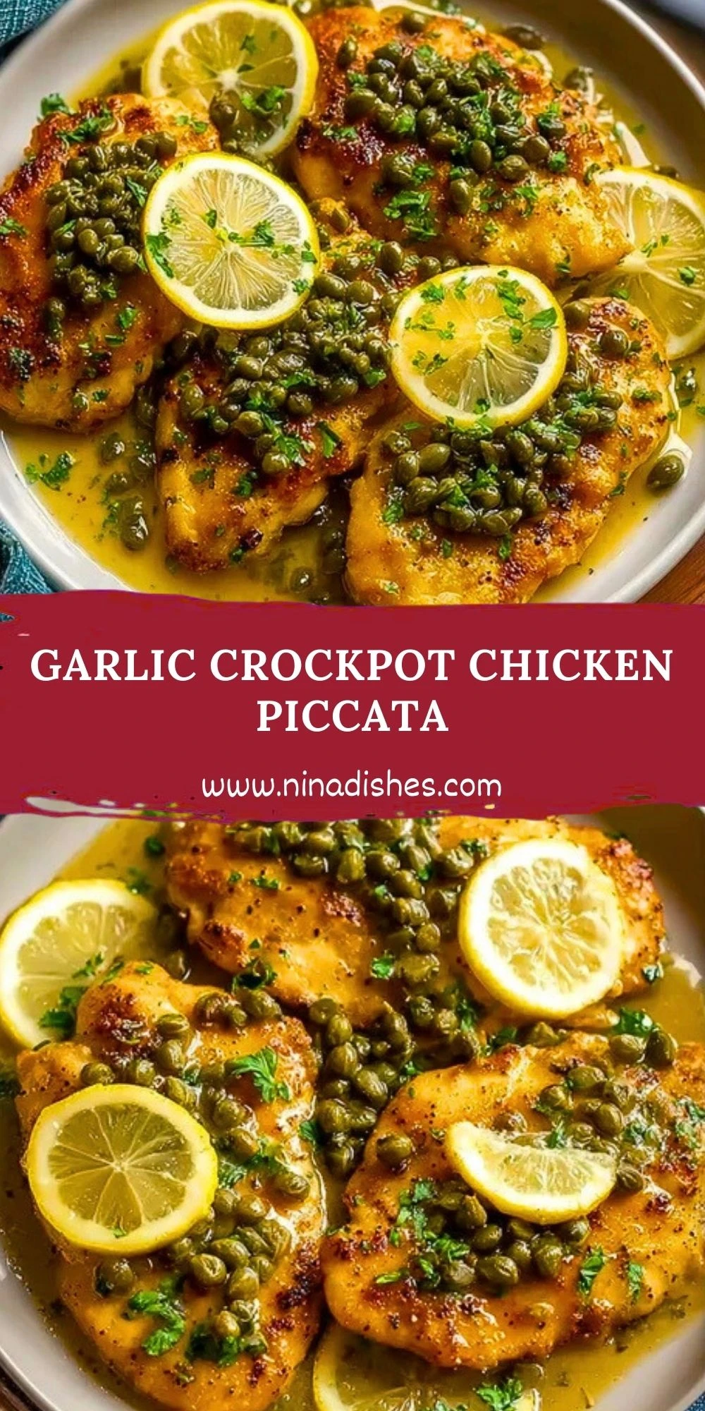 Garlic Crockpot Chicken Piccata (2)