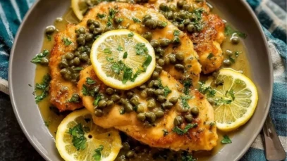 Garlic Crockpot Chicken Piccata
