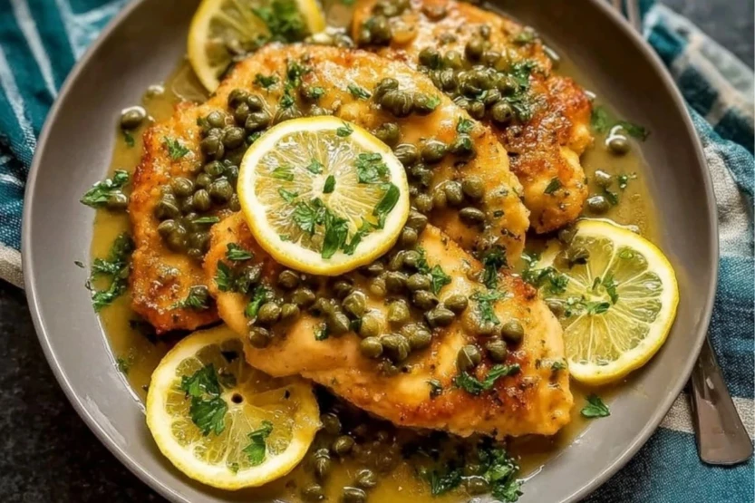Garlic Crockpot Chicken Piccata